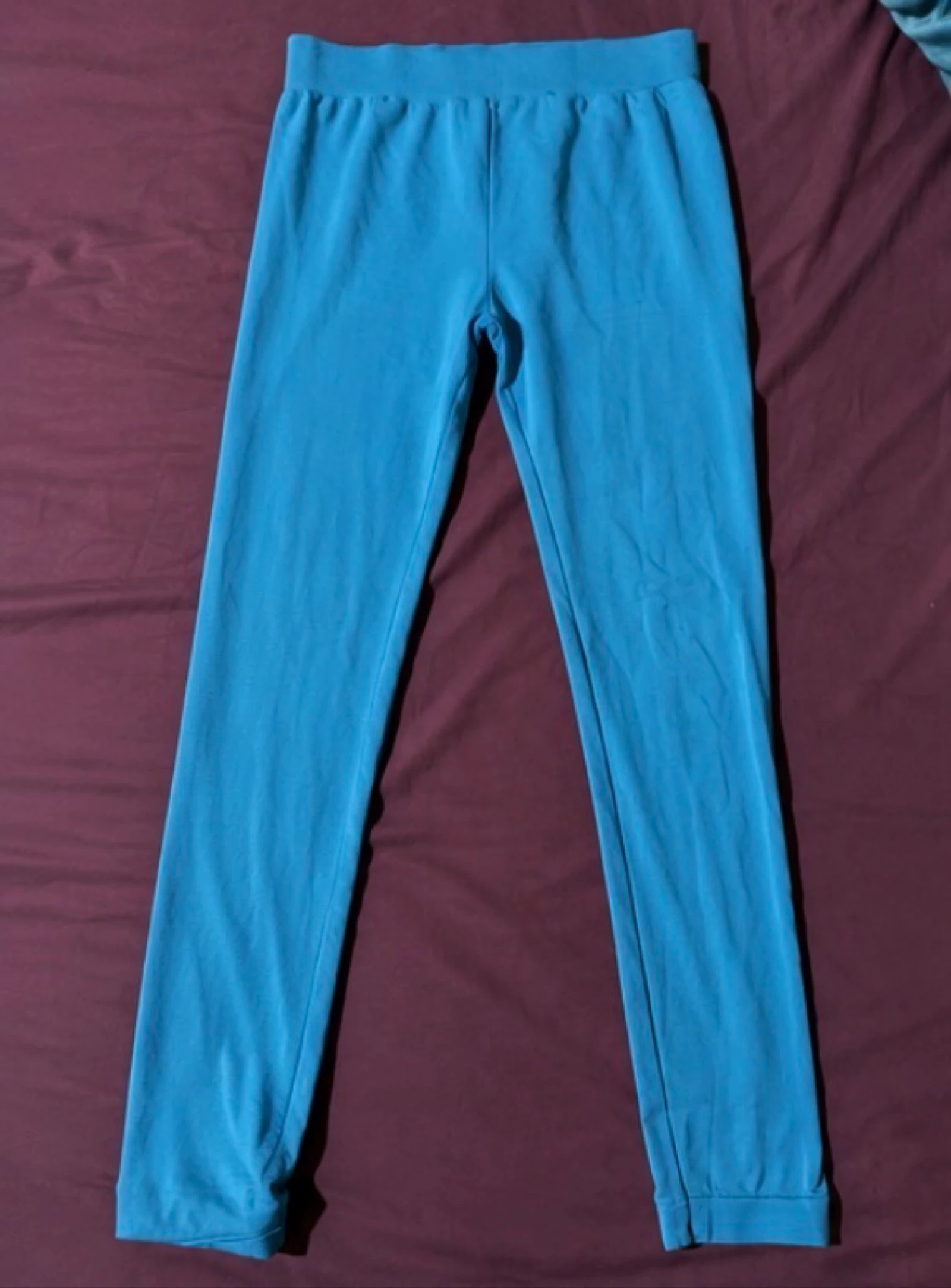 Blauwe turquoise legging voor dames – One size – Comfort & zachtheid – photo 2